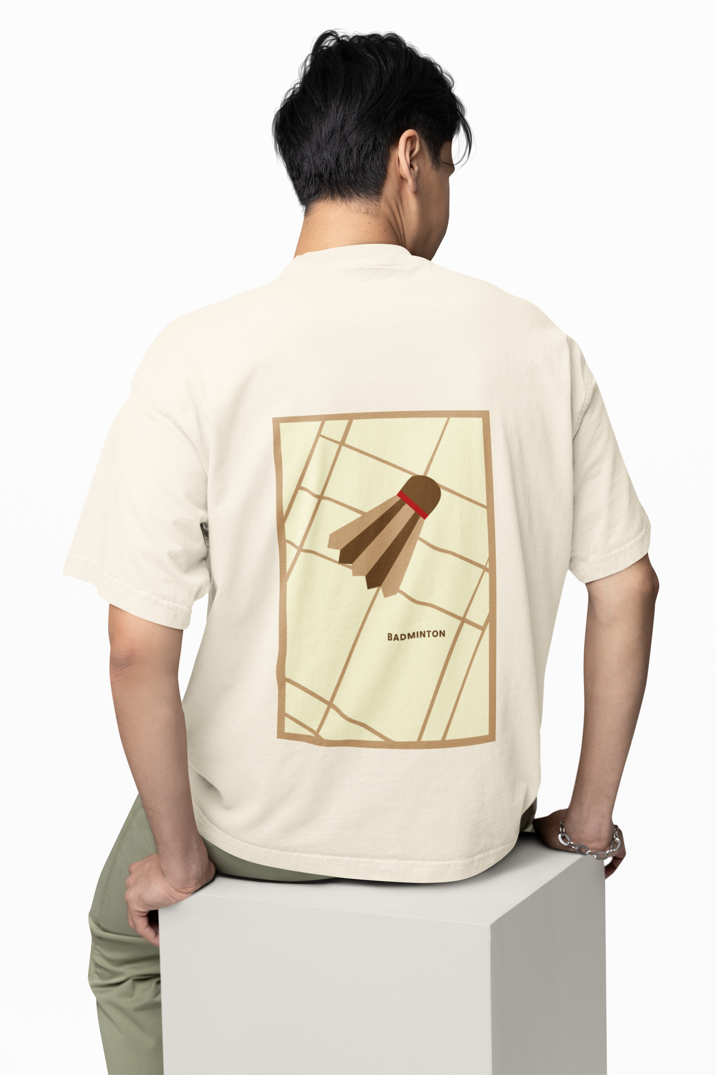 "COURTSIDE" Unisex Premium T-Shirt (Ivory)