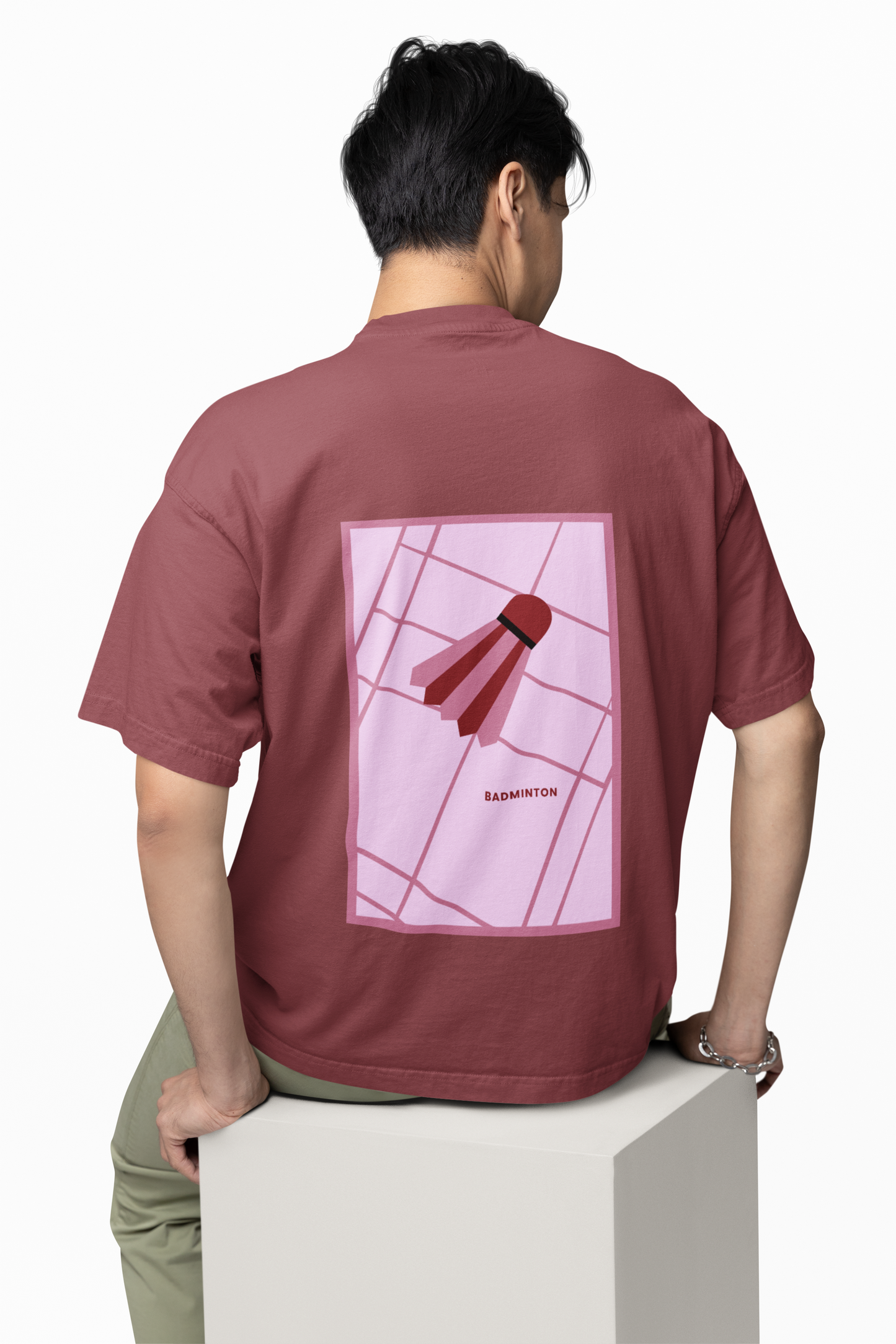 "COURTSIDE" Unisex Premium T-Shirt (Chili)