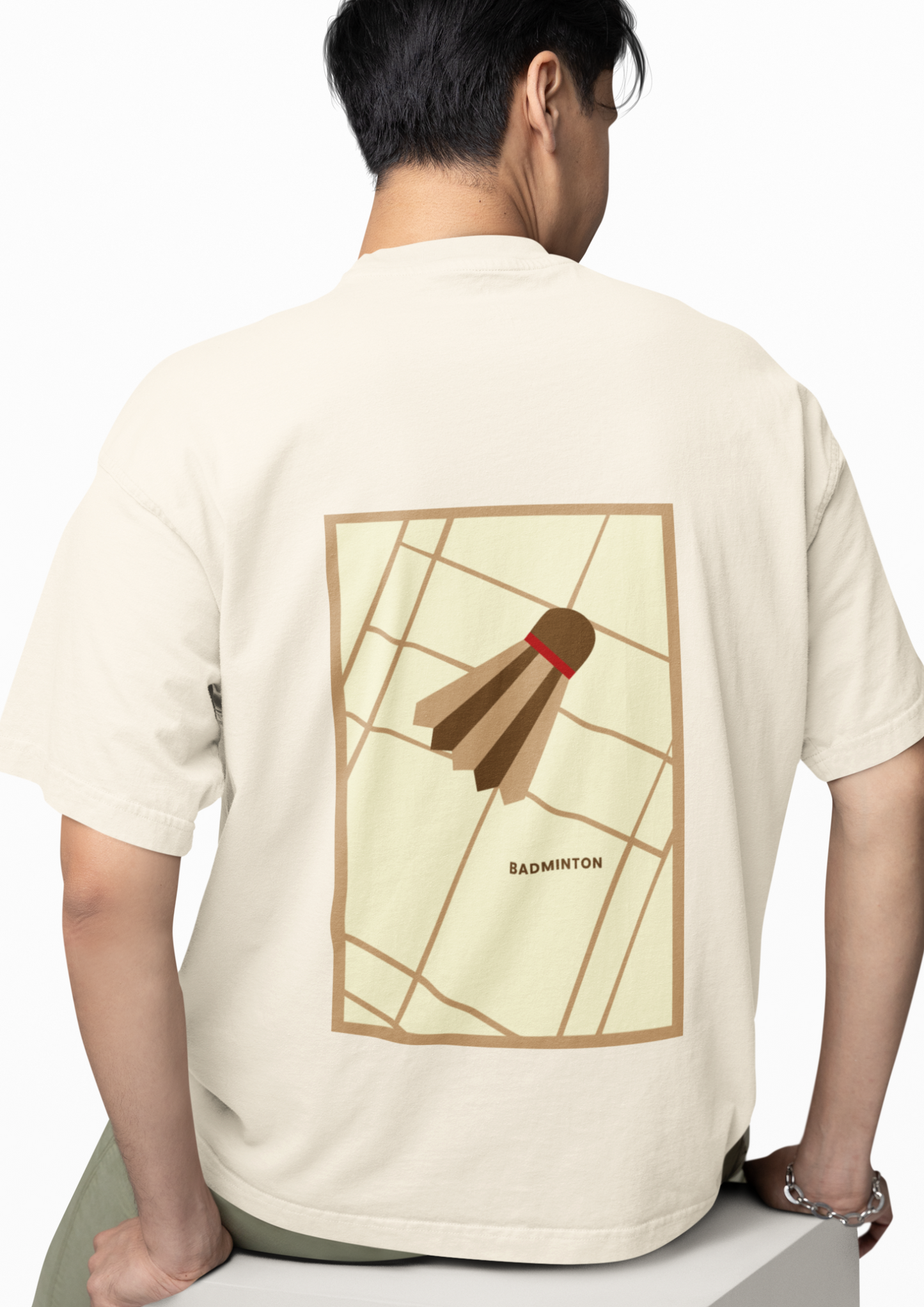 "COURTSIDE" Unisex Premium T-Shirt (Ivory)