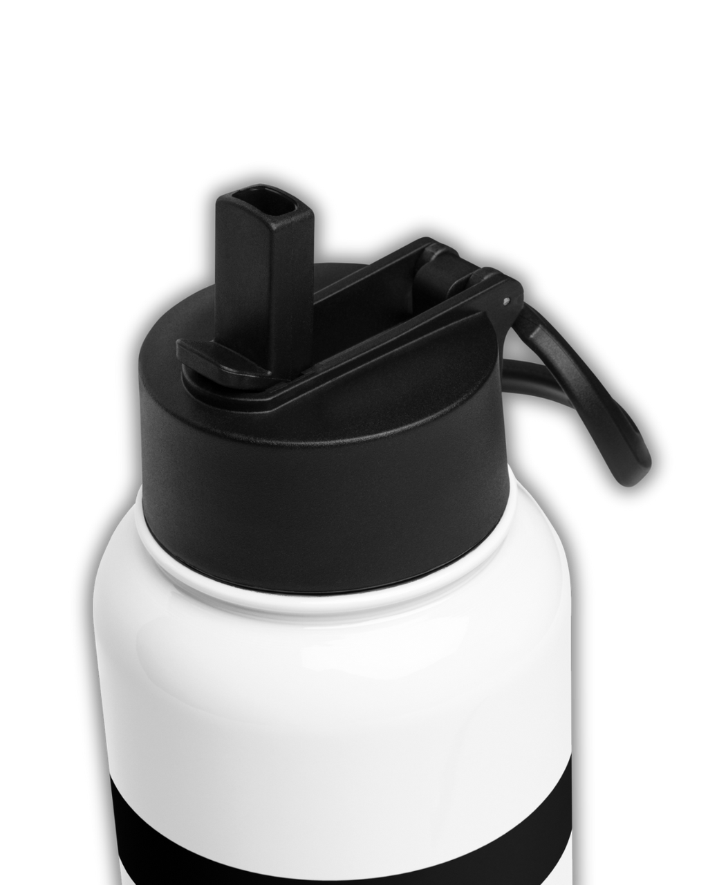 2.0 Stainless Steel Water Bottle - Black/White