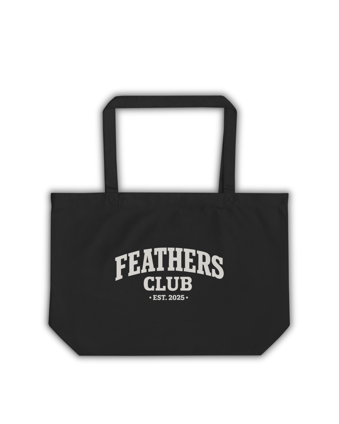 Feathers Club Tote Bag - Black/Beige