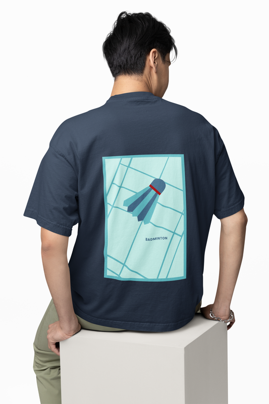 "COURTSIDE" Unisex Premium T-Shirt (Navy)