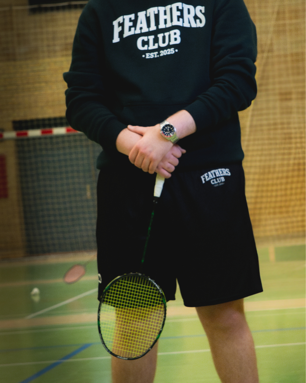 Feathers Club Long Shorts - Black/Beige